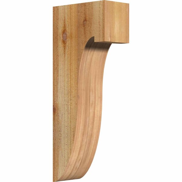 Ekena Millwork Del Monte Rough Sawn Corbel, Western Red Cedar, 4"W x 8"D x 20"H COR04X08X20DEL00RWR - main